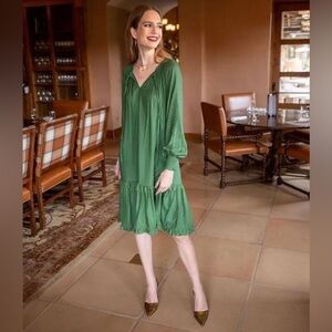 Evy's Tree Eliza Dress in Emerald Green Womens 1X New With Tags